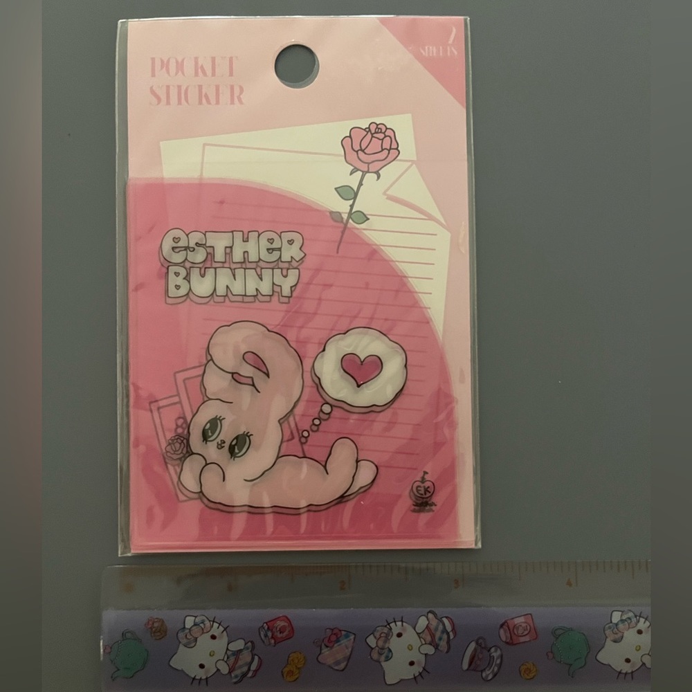 esther bunny planner pocket / barbie membership club card (reproduction)